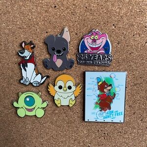 Disney Colorful Character Pin Collection